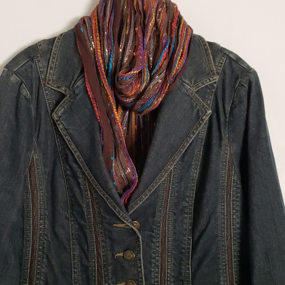 Motto Denim Coat sz S - Picture 2 of 8